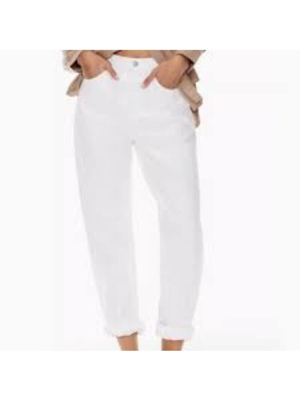 Aritzia Denim Forum White The BF High Rise Loose Size 26